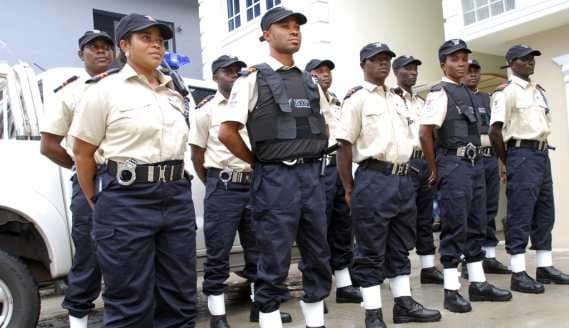 ETPO Security guard team on parade